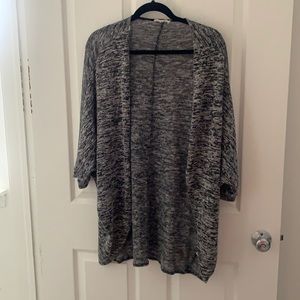 Grey/Black/White Cardigan Sweater